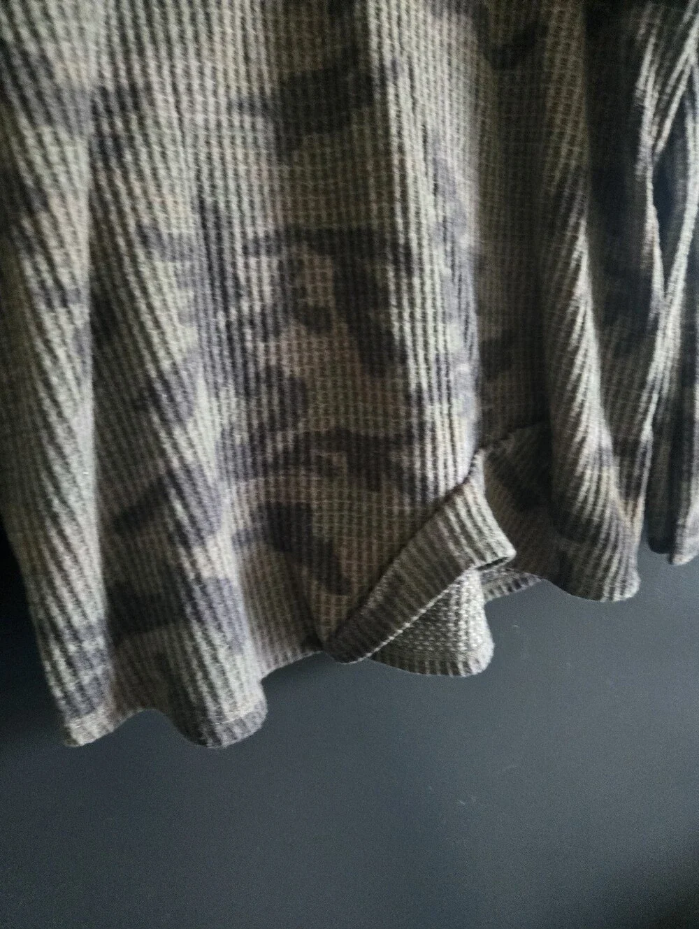 Nine Britton - Camo Waffle Knit Long Sleeve